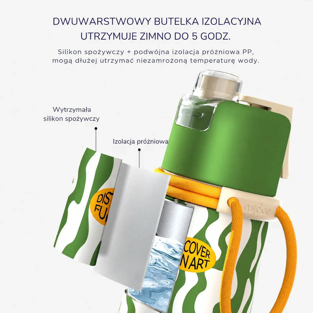 Mideer Bidon ze spryskiwaczem 2w1 500 ml - Water Green