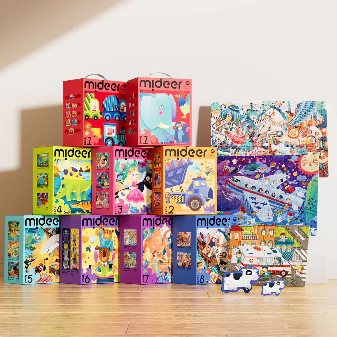 Mideer - Level Up dėlionių rinkinys – 3 lygis Pasaulis aplink mus