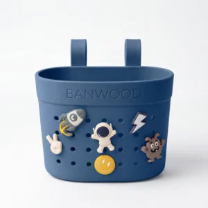 Banwood koszyk do hulajnogi lub roweru + przypinki – Deapsee Space