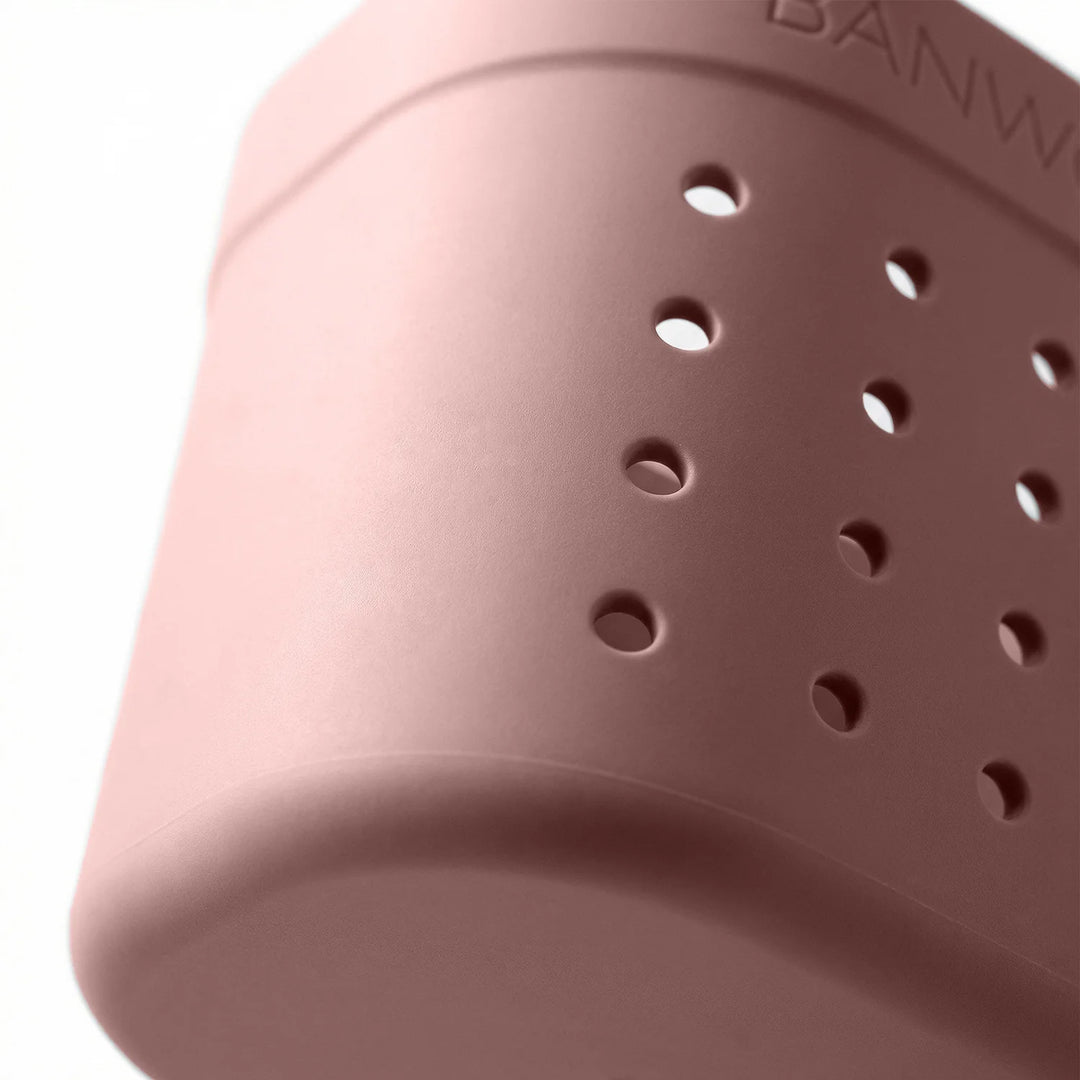 Banwood koszyk do hulajnogi lub roweru + przypinki – Dusty Rose Magic