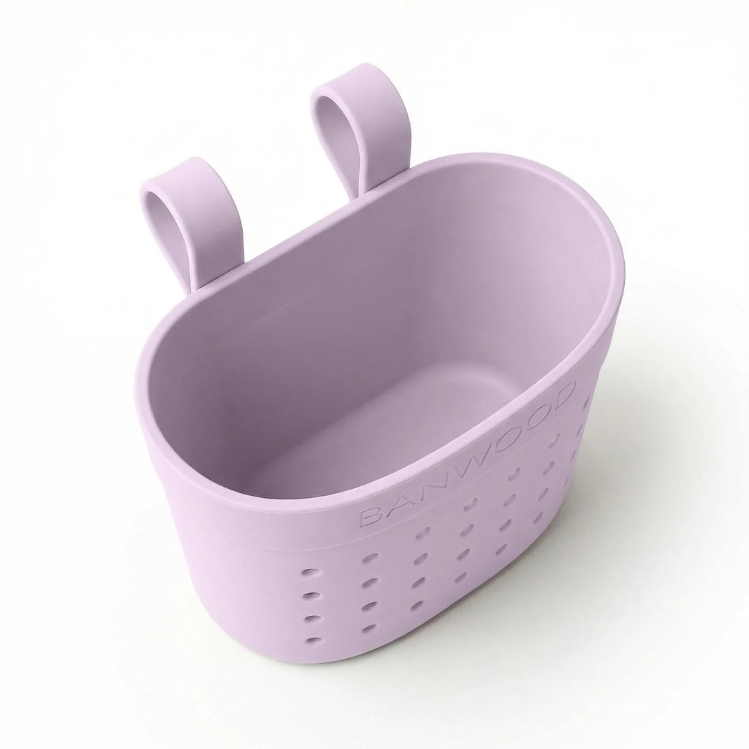 Banwood koszyk do hulajnogi lub roweru + przypinki – Lavender Magic