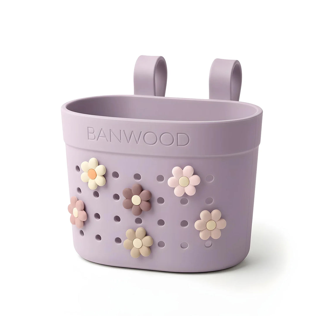 Banwood hulajnoga ECO dla dzieci 3–6 lat – Lavender + DWA PREZENTY: koszyk i przypinki