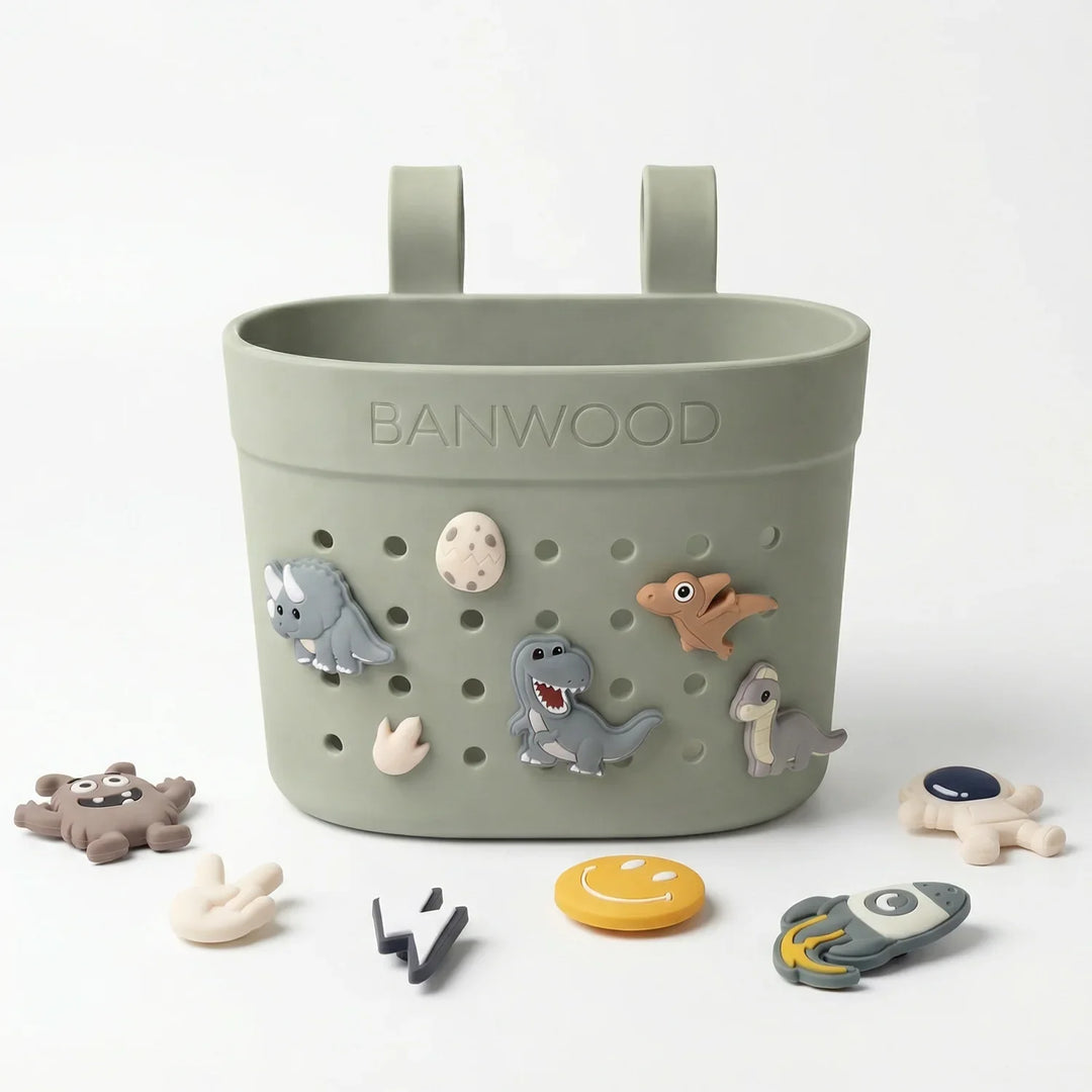 Banwood krepšelis paspirtukui ir dviračiui - Olive