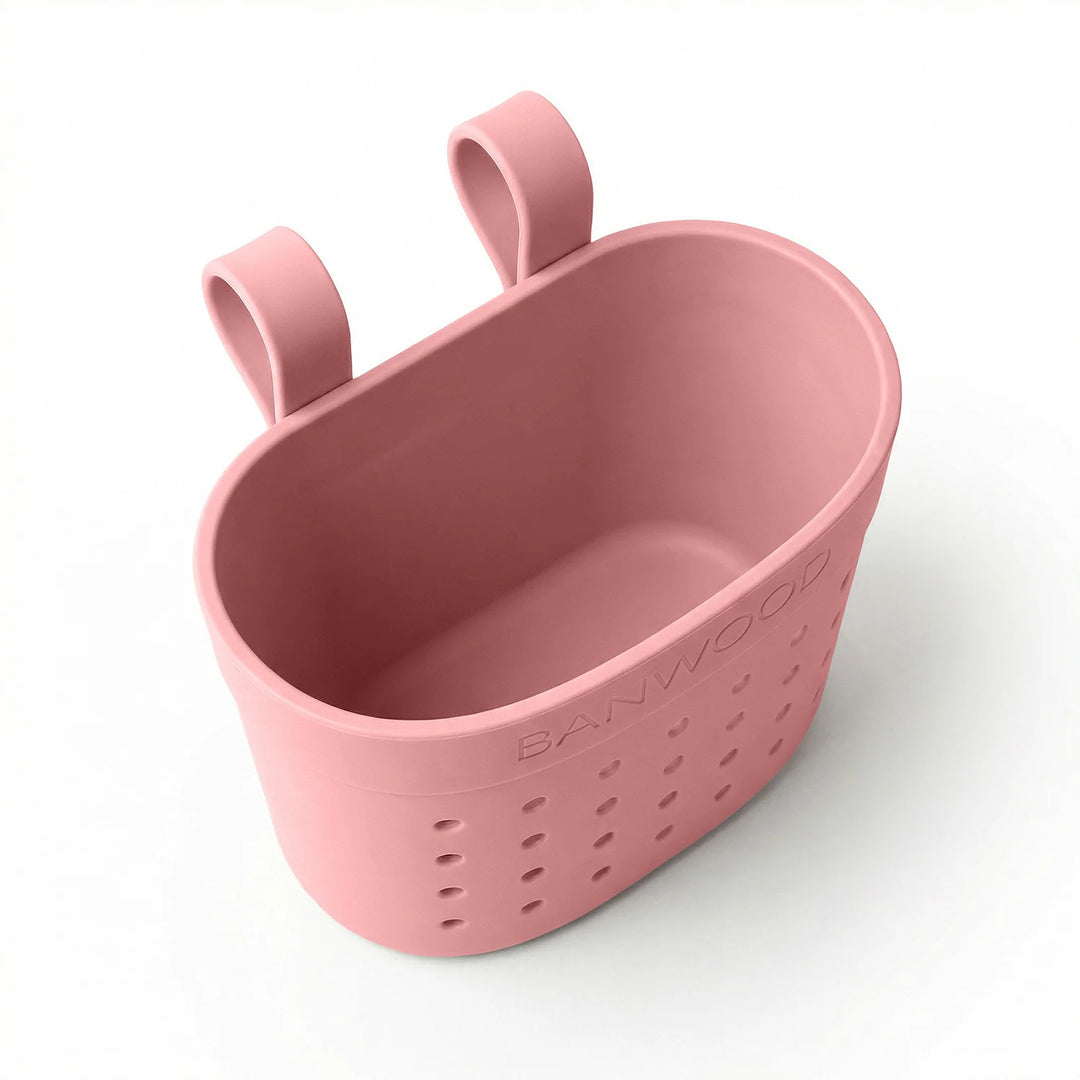 Banwood koszyk do hulajnogi lub roweru + przypinki – Raspberry Magic