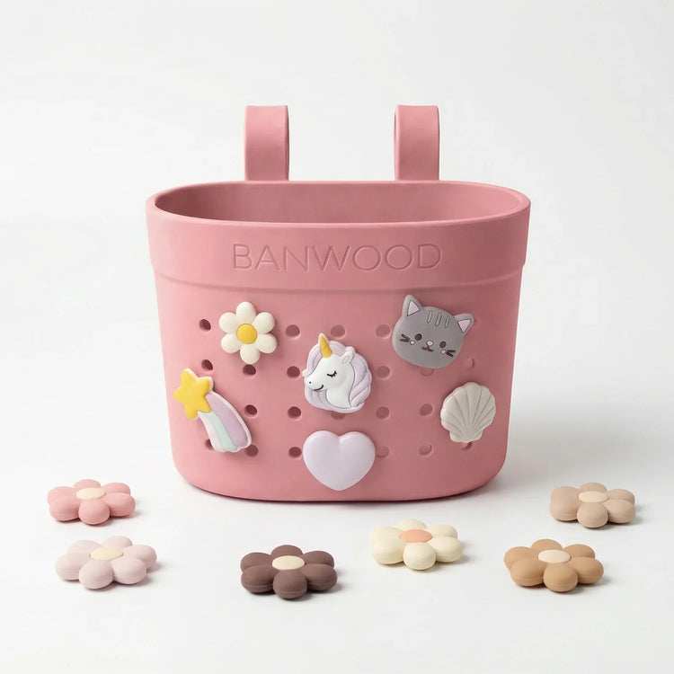 Banwood krepšelis paspirtukui ir dviračiui - Raspberry