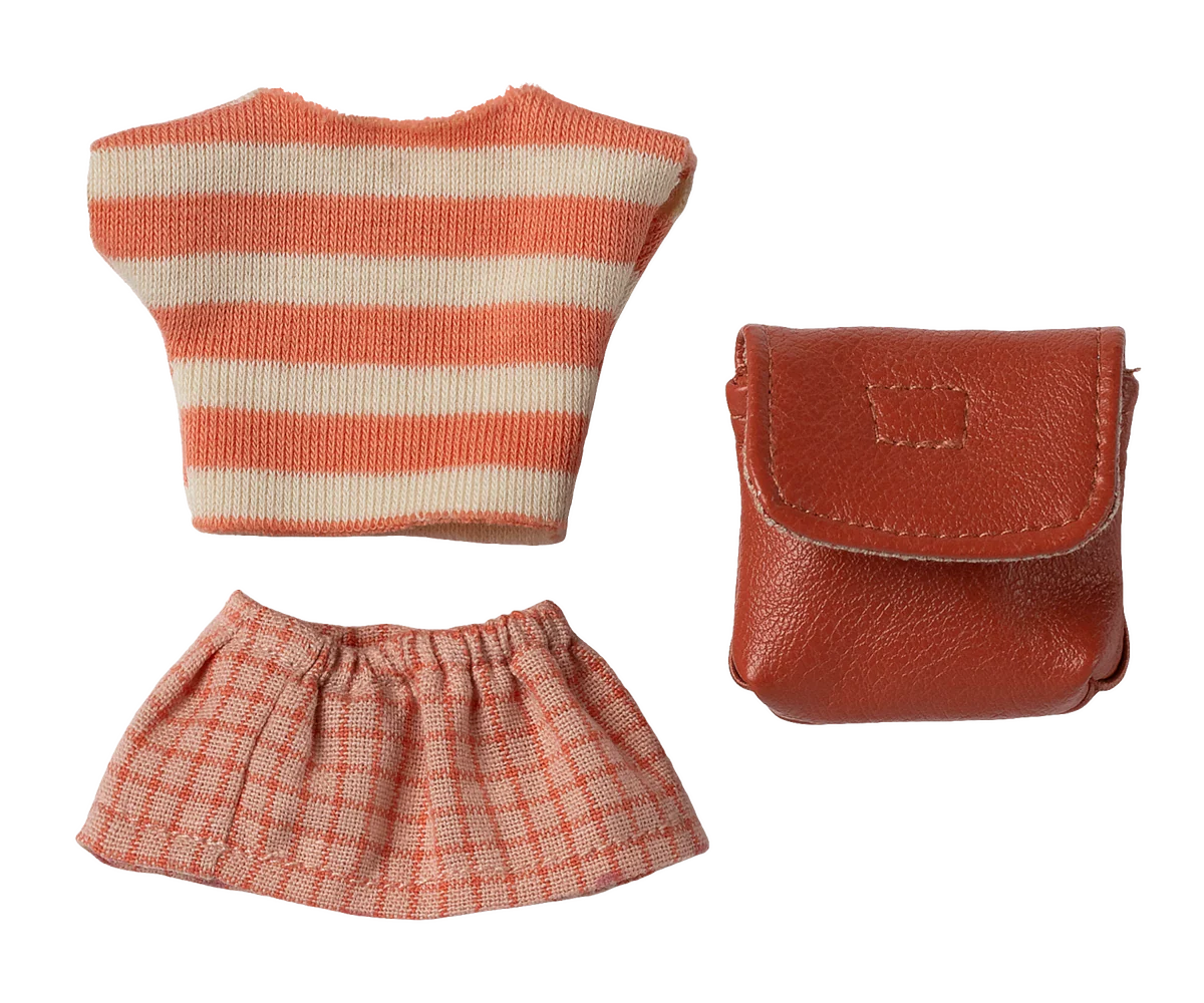 Maileg ubranka i torebka dla starszej siostry - Coral