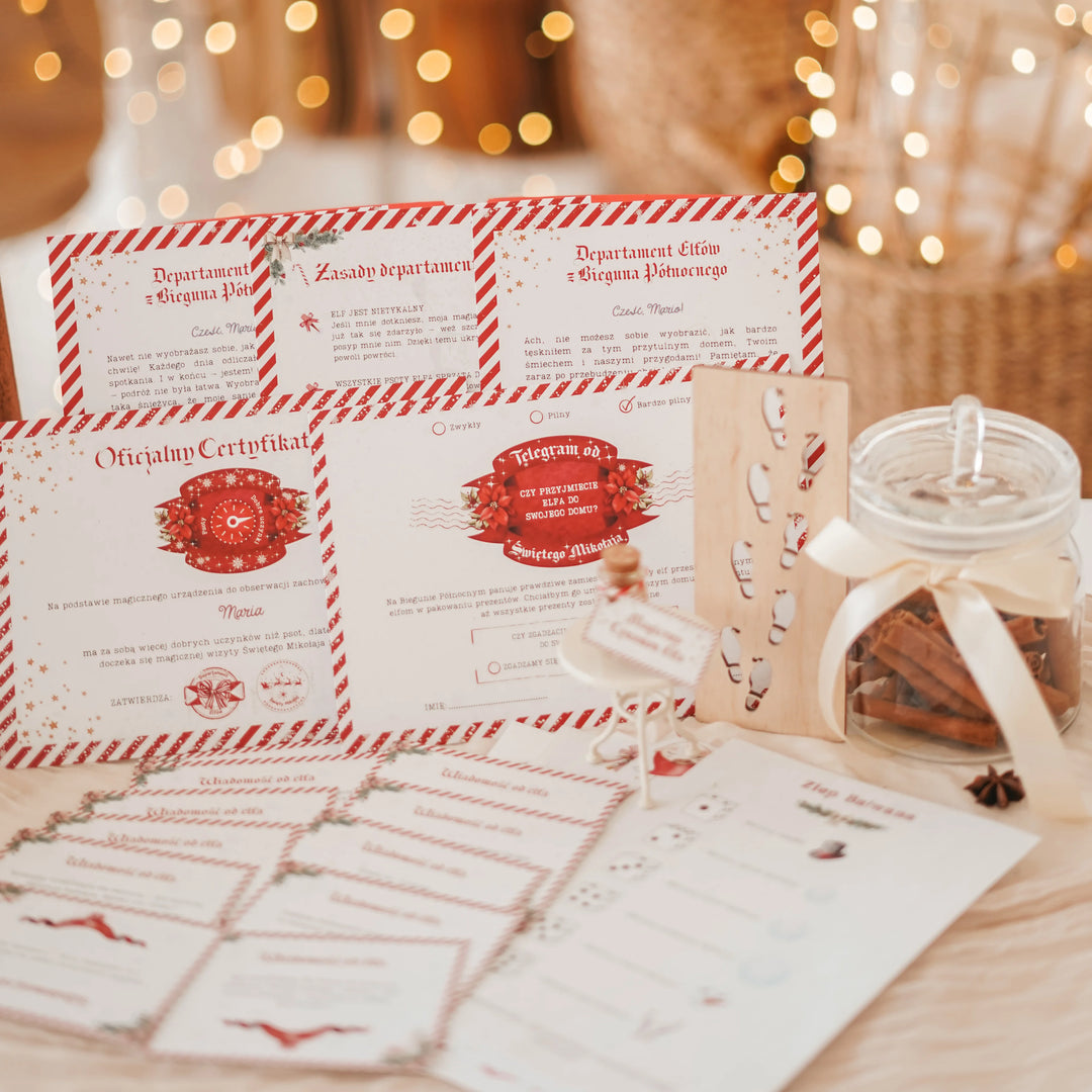 Zestaw listów od elfa psotnika (bez elfa)