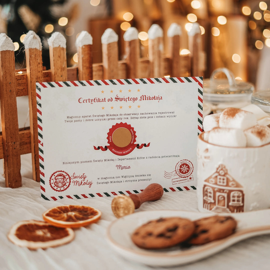 ZESTAW: Pudełko od Świętego Mikołaja + Kalendarz Adwentowy
