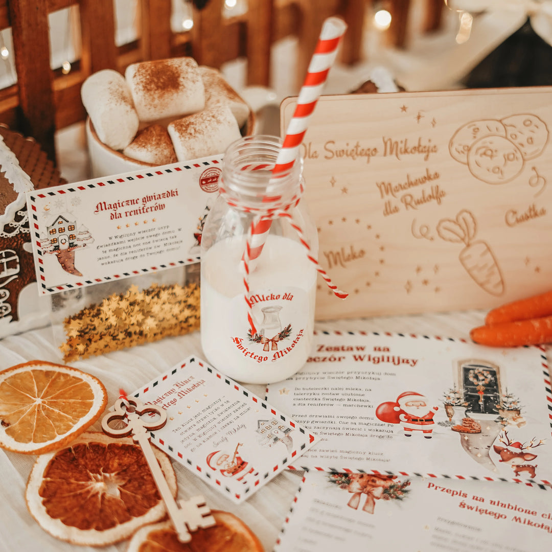 ZESTAW: Pudełko od Świętego Mikołaja + Kalendarz Adwentowy