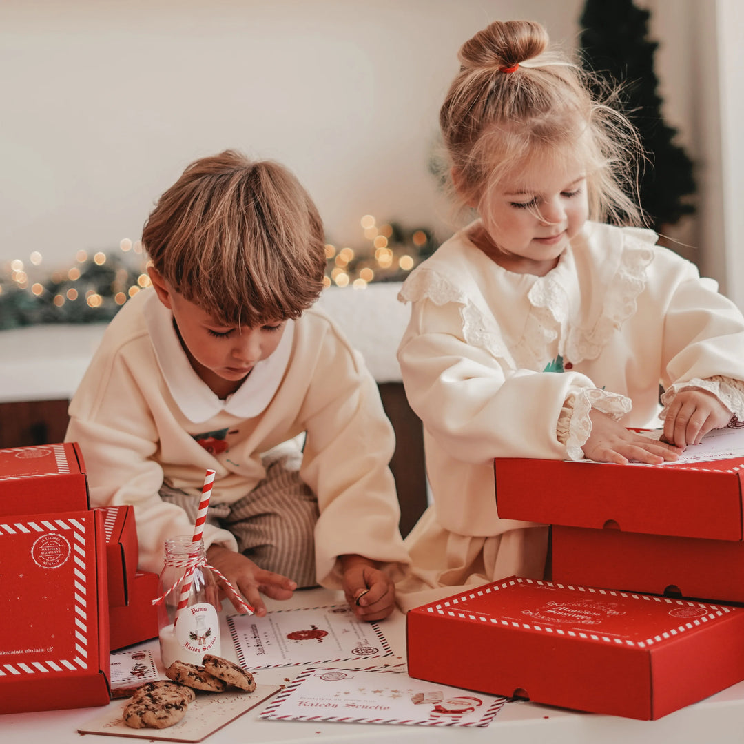 ZESTAW: Pudełko od Świętego Mikołaja + Kalendarz Adwentowy