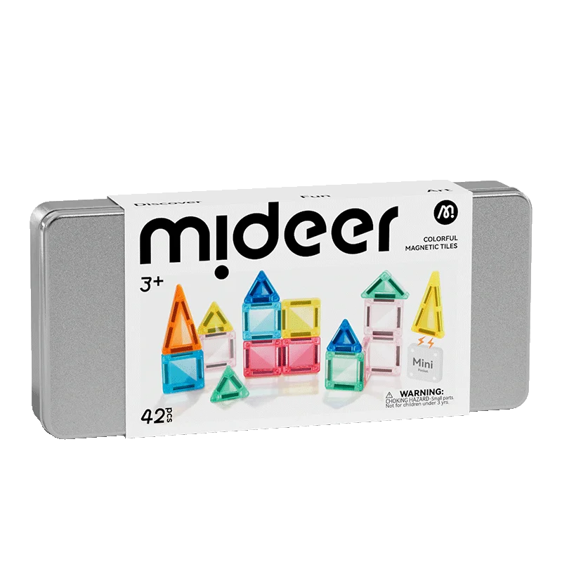 Mideer - kelioninis magnetinis konstruktorius metalinėje dėžutėje - 42 dalys