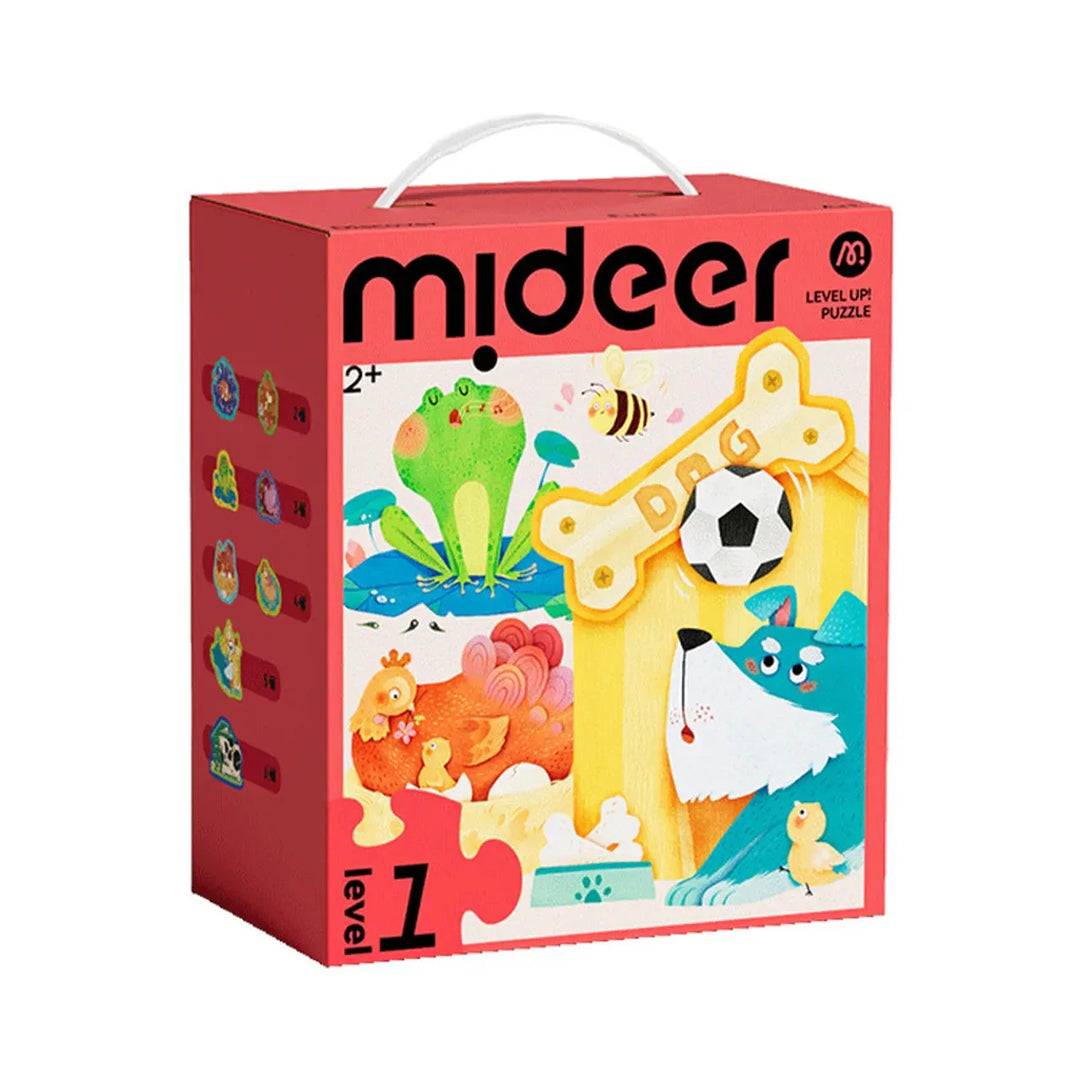 Mideer - Level Up dėlionių rinkinys – 1 lygis Gyvūnai