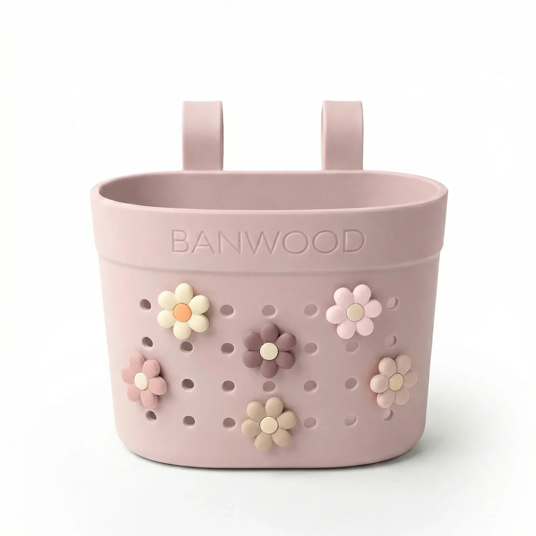 Banwood krepšelio ženkliukai - Flowers