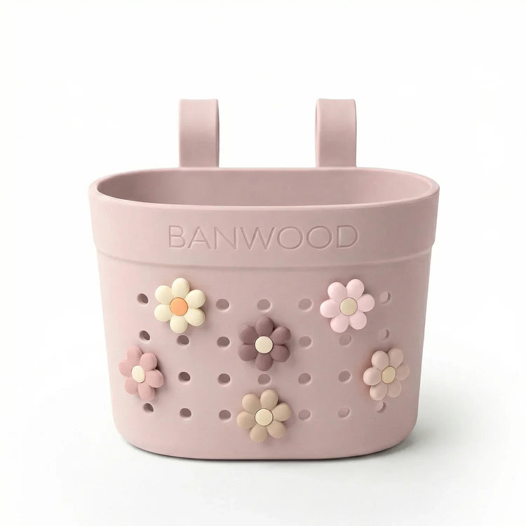 Banwood krepšelio ženkliukai - Flowers