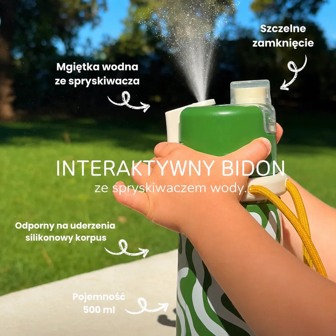 Mideer Bidon ze spryskiwaczem 2w1 500 ml - Water Green
